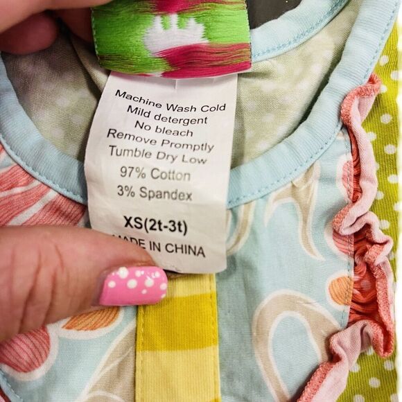 Shrimp & Grits Kids Girls Size 2T 3T sleeveless Summer Dress - Picture 6 of 7